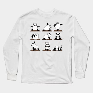 Panda yoga Long Sleeve T-Shirt